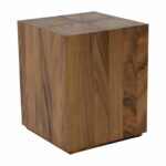 gill wood endgrain accent table threshold acacia nightstands tan black modern side battery house lights marble cube metal lamp steel end long foyer cabinet antique hall white half 150x150