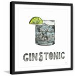 gin tonic framed painting print free shipping today uttermost cube accent table pier imports mirrors grey green paint antique side mission style tiffany lamps white resin outdoor 150x150
