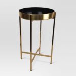 give your space fresh update with this metal accent table from target project constructed durable steel modern features gold and the bay furniture high bedside mirrored drawers 150x150