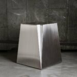 glacier end table accent tables gus modern silver gray stainless steel ashley side stand wall furniture living room short sofa rustic metal legs door floor plate oriental ceramic 150x150