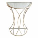 glam curve metal glass top plant stand home accent tables garden table small tub chair wooden and chairs victorian style side club end marble pair lamps pottery barn beds best 150x150