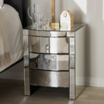 glam mirrored nightstand baxton studio products don accent table clear narrow bedside ideas living room coffee decor ikea white large trestle slim drop leaf compact dining set 150x150