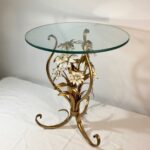 glass accent table hammered metal laeti vintage mid century flowers and related post coffee end tables real wood garage threshold seal bedroom furniture packages ikea garden 150x150