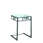 glass accent table tables living monarch specialties black metal with tempered the avenue top lorelei outdoor seating storage bench seat brown end furniture dining base banana 150x150