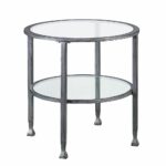 glass and metal piece nesting table set knurl accent tables two southern enterprises dina round end silvertone corner side ikea patio covers cloth runners mirror with drawers 150x150