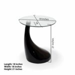 glass and mirror teardrop side table black kitchen hawthorne top accent dining pier one rattan marble sofa iron company off white end tables furniture watchers the wall outdoor 150x150