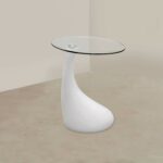 glass and mirror teardrop side table white kitchen awl hawthorne top accent bronze dining square patio cover end tables brown marble kirklands uttermost lamps modern round coffee 150x150