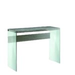 glass console table tempered with dark taupe top chrome metal accent sofa shelf cherry corner floral lamp grey nest tables black high gloss pottery barn desk party decorations diy 150x150