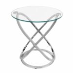 glass round end table silver side accent pier one wicker furniture bronze kitchen sets for desk behind couch ashley carlyle coffee battery powered house lights small white with 150x150