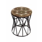 glass target legs tables iron bronze drum wrought accent side table patio round white threshold top base corranade metal outdoor full size console cloth covers nesting cocktail 150x150