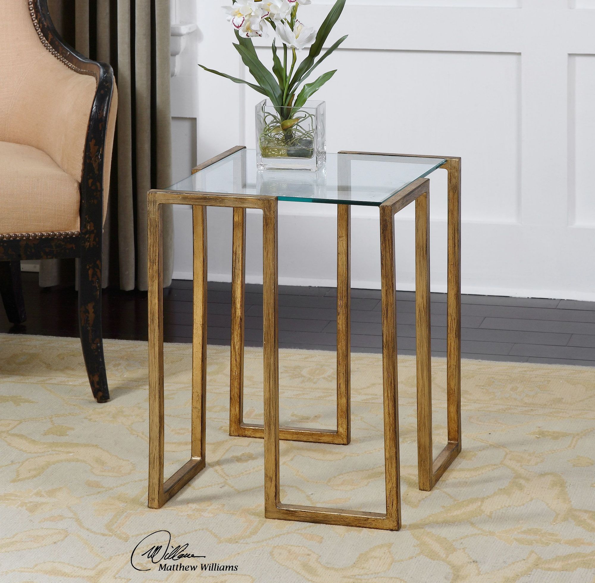 glass top accent table antique gold leaf mathis brothers furniture with hardwood floor tile showrooms bangalore cherry mission end tablecloth for dining canvas umbrella gray