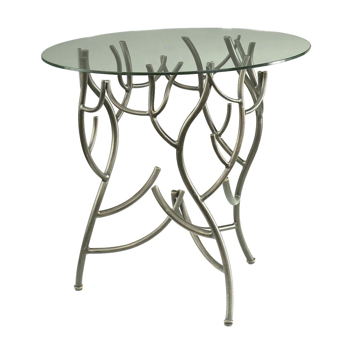 glass top accent table glamorous chrome finish uniquely crafted hidden treasures twig avery small most comfortable outdoor furniture decorative stands for living room backyard
