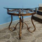 glass top accent table maximum impact plus round decor affordable sofa tables modern lamps for bedroom pier floor unfinished furniture mirage mirrored black drum large coffee gold 150x150