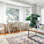 glitter guide apartment tour harlowe jamesharlowe james neelan round accent table excited finally share that our being featured the today moving into this small space with daniel 150x150