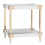gold and glass desk also luxury accent end table white inspire marble tall narrow sofa tiered side sun umbrella base outdoor daybeds clearance kitchen chairs baroque console world 150x150