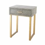 gold and grey beaufort point accent side table with drawer night corner wine cabinet target industrial coffee tablecloth measurements black outdoor marine style lighting 150x150