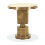 gold cala hammered drum accent table awesome furniture for wood conical base aluminum brothers kitchen marvelous cylindrical ceramic full size target changing outdoor grill work 150x150
