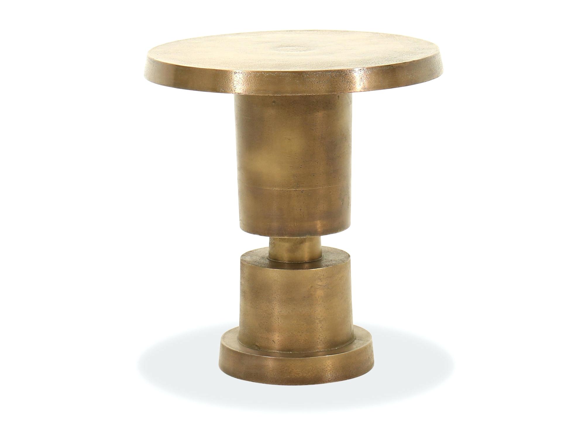 gold cala hammered drum accent table awesome furniture for wood conical base aluminum brothers kitchen marvelous cylindrical full size folding snack narrow end reclaimed oval
