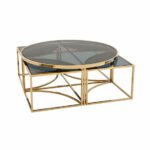 gold glass accent table chest coffee elephant marble top round narrow console with shelves wood pedestal end pool furniture bunnings yacht single wine rack nickel lamp steel and 150x150
