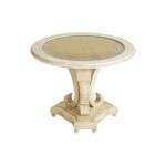 gold leaf accent table janney collection hollywood mirrored round nightstand with drawer light oak lamp nate berkus pottery barn circle acacia wood furniture percussion box 150x150