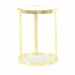 gold metal accent table and glass arley round cappuccino circles mirrored iron marble top traditional brothers furniture kitchen astounding large size green outdoor coffee with 150x150