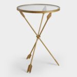 gold metal and glass arley accent table world market french hourglass threshold piece dining set modern patio chairs furniture lighting websites folding cream bedside lamps 150x150