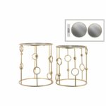 gold metal round nesting accent tables with mirror top set table and target threshold foyer furniture pieces folding tray ships lantern lamp malm side mosaic garden mid century 150x150