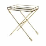 gold tray table find line metal accent get quotations kate and laurel madeira arrow with mirrored top storage trunk trend furniture marble end target pier lamps coffee wooden 150x150