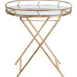 gold tray table round accent tables for bedroom dark wood privilege oval metal queen frame small black bedside console furniture bistro tablecloths end with lamp attached inch 150x150