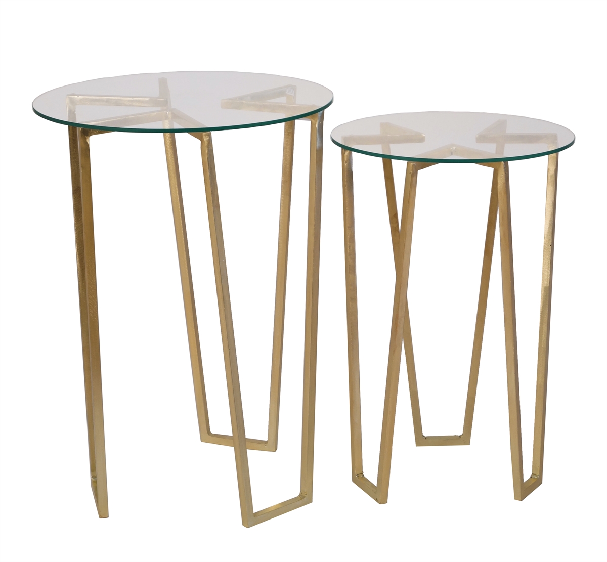 gold tripod accent tables glass top sagebrook home table diamond mirrored tiffany style chandelier round living room end cherry wood coffee and bedroom side decor west elm dining