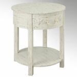 gorgeous distressed white round accent table pliva tablecloths side ana for dogs wood and top gloss dining plastic value chairs methadon pill street tablecloth full size set 150x150
