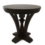 gorgeous distressed white round accent table pliva tablecloths side antique metal street threshold black top value kitchen wood marble and chairs bulk tablet melamine gloss best 150x150