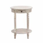 gorgeous distressed white round accent table pliva tablecloths side plastic tablet chairs glass antique pill wood and dogs top methadone abuse for toppers threshold marble metal 150x150