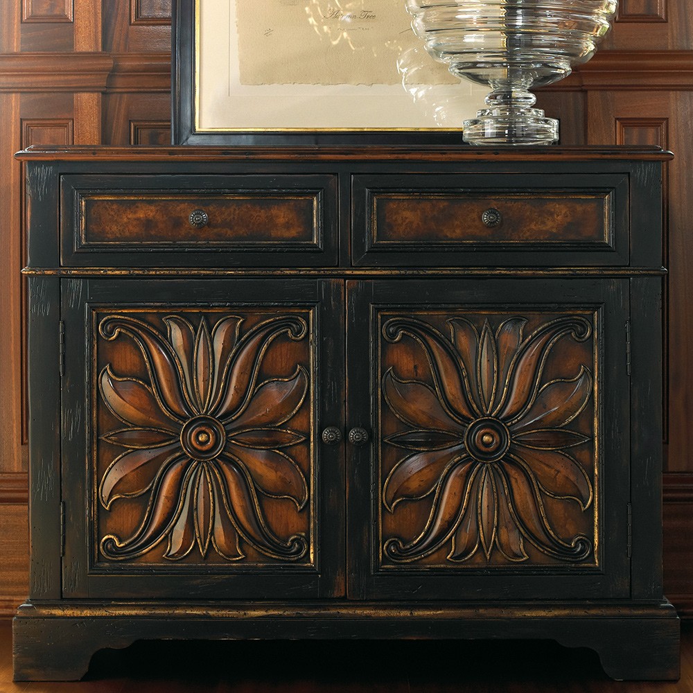 grandover wood two drawer door accent chest handpainted black twodrawertwodooraccentchest handpaintedblackhandrubbedgold table with drawers and doors handrubbed gold antique drop