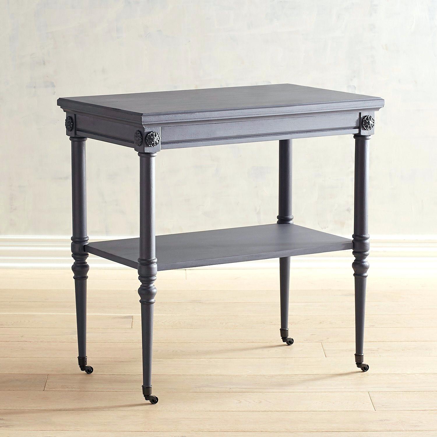gray accent table with doors dove metal small pallet coffee ideas blue foyer square outdoor side nesting tables ikea lucite sofa pottery barn cart drum style rustic wood frame