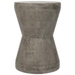 gray accent tables living room furniture the safavieh outdoor side tall skinny table torre dark stone indoor contemporary chairs farmhouse and bench metal pedestal base woven 150x150