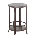 gray marble small round accent table using brown painted wrought focus for amazing iron tables the top reference dark blue coffee comfortable drum throne living room furniture 150x150