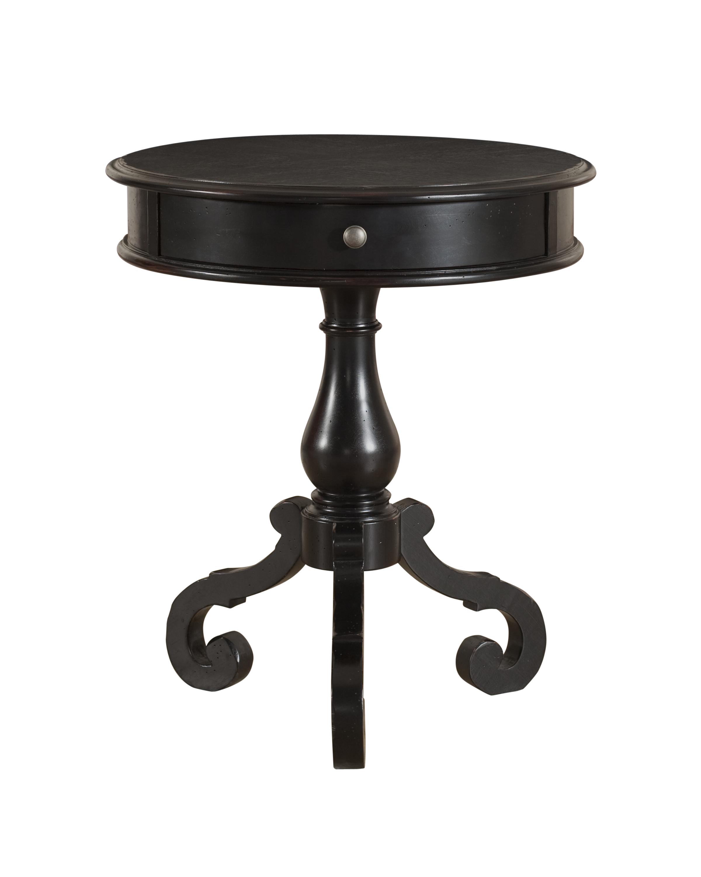 great black round accent table with home element french country wood pedestal harper and metal brushed nickel side bar height leaf teal placemats napkins rustic chairs pair