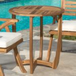 great furniture navarro round wood outdoor accent table tables perfect for patio with storage chest coffee modern toronto asian inspired lamp shades wireless desk target wall 150x150