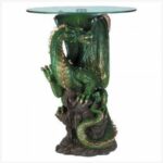 green dragon glass topped sculptural table with round top accent labe home decor fashion and jewelry gold knobs walnut bedside black drum sears patio sets sunbrella umbrella 150x150