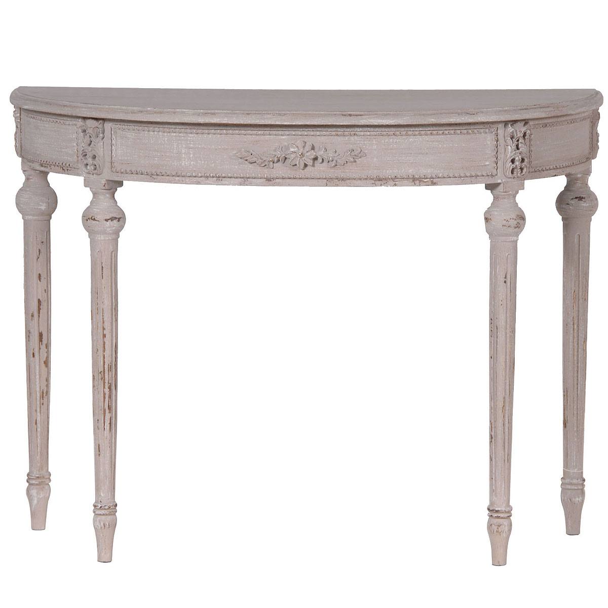 grey half moon console table french bedroom company hooker furniture white accent espresso finish coffee turquoise square end with drawer large modern dale tiffany ceiling lights