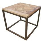 grey living room tables probably fantastic fun modern rustic end gramercy reclaimed parquet wood iron side table product kathy kuo home plum pipe base vintage farmhouse decor ikea 150x150