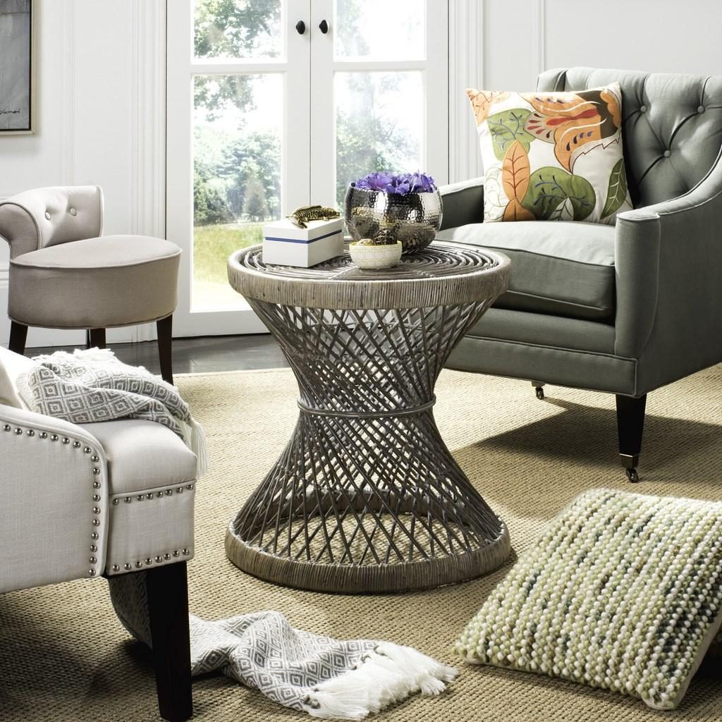 grey rattan accent table safavieh room small grimson bowed design foyer storage acrylic waterfall console ott top lamps cherry wood dining furniture folding patio side white paint