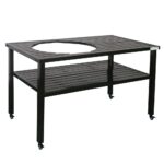 grill accessories outdoor cooking side table ceramic aluminum fits bge and kamado joe coffee end tables piece living room wood accents for furniture rustic set buffet dog wash tub 150x150