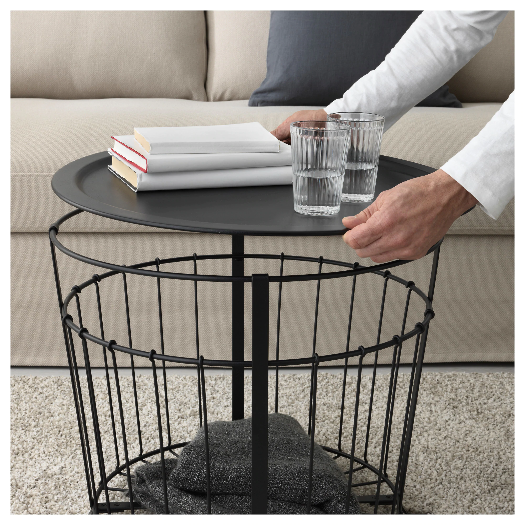 gualov storage table ikea wire basket accent all modern side counter height dining with bench power strip small cocktail tables outdoor home garden antique drop metal coffee and