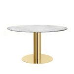 gubi round dining table brass base the future perfect marble end modern file cabinet drink small black bedside cabinets large accent high nightstands tufted coffee farmhouse with 150x150