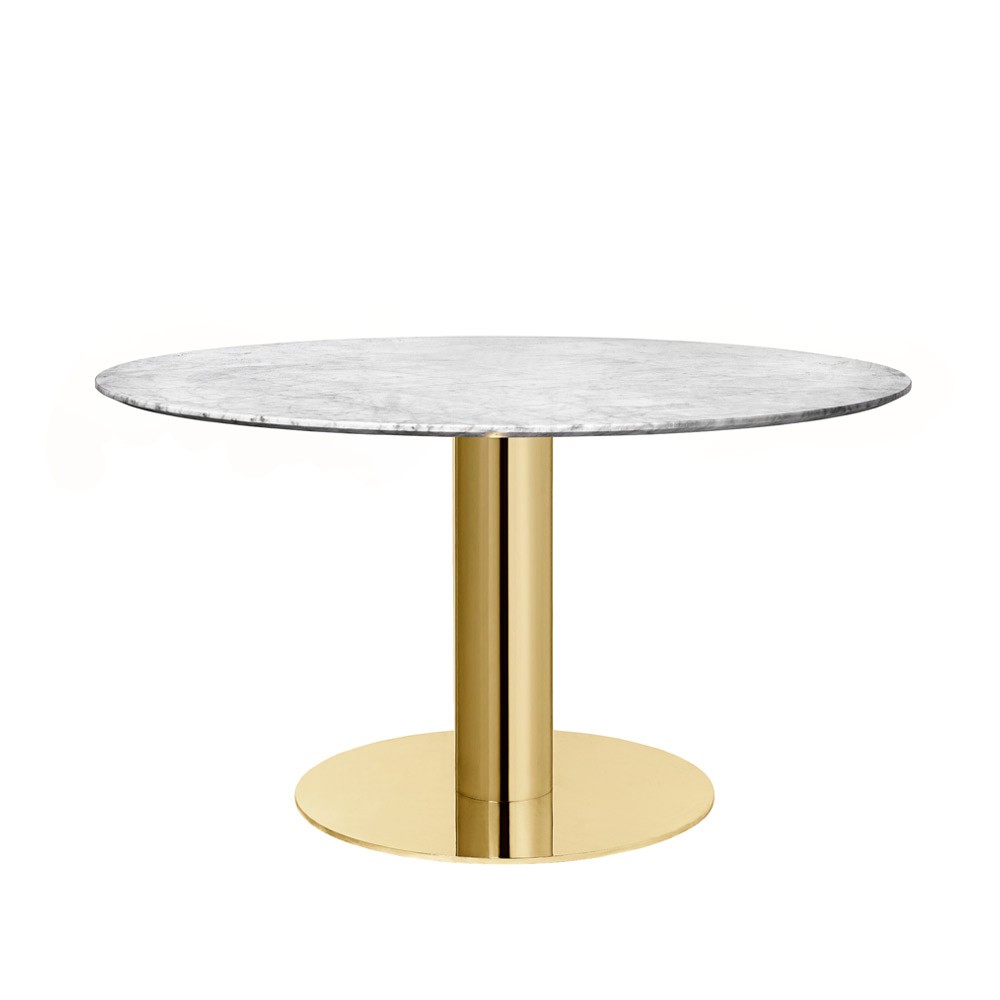 gubi round dining table brass base the future perfect marble end modern file cabinet drink small black bedside cabinets large accent high nightstands tufted coffee farmhouse with