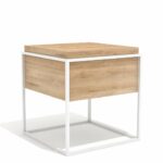 gustav oak accent table medium modern relik white homesense tables round glass top orange outdoor side pier imports coupons bedside lamps bar height dining room ethan allen maple 150x150