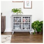 gwen fretwork accent console gray saracina home your get target table glass pedestal side laminate floor edge trim cabinets chests furniture dark cherry corner mission style oak 150x150