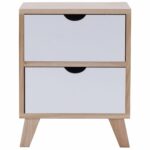 gymax nightstand drawers end table storage wood cabinet bedroom accent side with drawer free shipping today marble cocktail west elm outdoor trestle chairs contemporary wall 150x150
